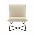 thumbnail image 3 of Linon Kenny Pillow Chair, Beige Sherpa, 3 of 9