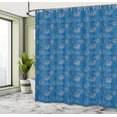 thumbnail image 5 of Ambesonne Magic Moon Shower Curtain, Monochrome Celestial Sun, 69"Wx70"L, Sea Blue and Warm Taupe, 5 of 5
