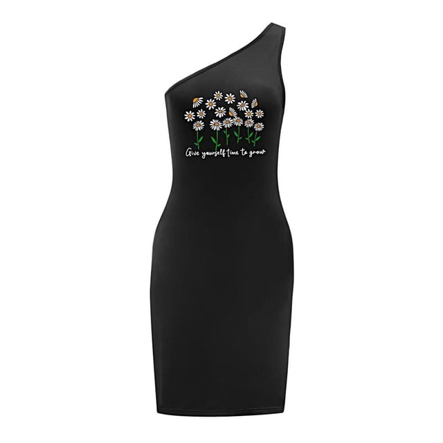 Vestido con Hombros Descubiertos para Mujer, Ropa de Verano para Adolescentes, Vestido de Verano para Vacaciones XL
