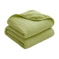 thumbnail image 2 of Summer Multi Layered Cotton Gauze Nap Blanket, Soft Breathable Air Conditioned Quilt for Bed Couch, Lightweight Travel Wrap, 2 of 6