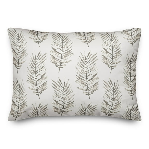 Creative Products White Fern Pattern 14x20 Indoor / Outdoor Pillow