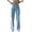 Light Blue, variant on Ruimatai Women's Casual High Waisted Wide Leg Jeans Flared Trousers with Patchwork Pockets Comfort Stretch Denim Long Pants Solid Color