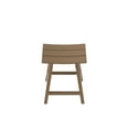 thumbnail image 6 of GARDEN 24" Inches Adirondack Plastic Outdoor Bar Stools (Set of 2), Weathered Wood, 6 of 7