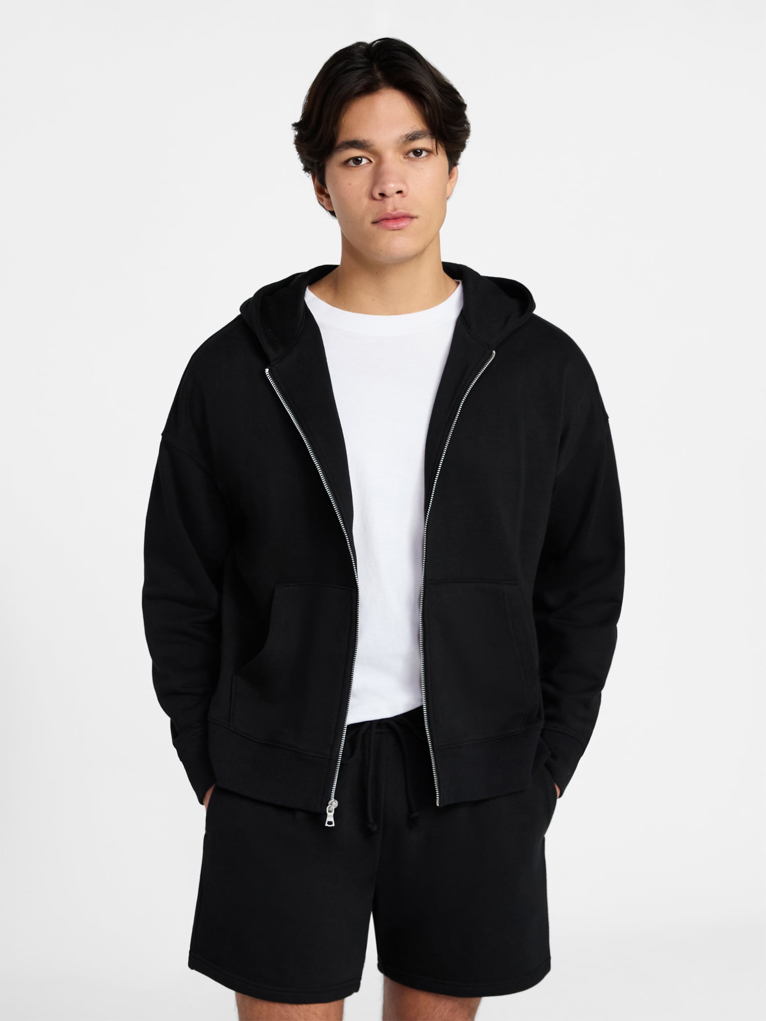 No Boundaries Men's Soft Fleece Zip-Up Hoodie photo 2