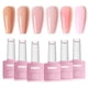 thumbnail image 1 of Set de esmaltes de uñas en gel FZANEST Jelly Nude 6 colores con lámpara UV/LED, 1 of 7