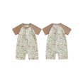 thumbnail image 2 of Toddler Baby Kids Boys Rash Guard Swimsuit Playsuits 6 12 24 Months 2T 3T 4T 5T Dinosaur Print Zipper Short Sleeve Sun Protection Bathing Suit, 2 of 9
