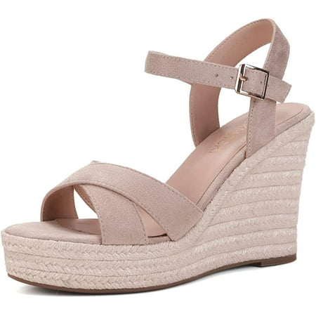 

Women s Platform Sandals Wedge Ankle Strap Open Toe Sandals