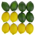 thumbnail image 1 of Large Artificial Lemons and Limes, Realistic Decorative Fake Prop Fruit - Set of 12, 1 of 4