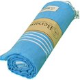 thumbnail image 5 of Bersuse 100% Coton - Couverture TG Anatolia Serviette Turque - 61 x 82 Pouces Bleu Océan, 5 of 5