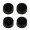 Black with Gold Number, variant on LOOKSEVEN 4 Pcs Guitar Control Knobs Speed Dial Knobs Left Hand for Les Paul SG Multicolor-Transparent with Black Number