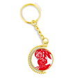 thumbnail image 1 of China mono la tradicional ventana de flores Anillo de oro de metal llavero llavero, 1 of 3