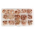 thumbnail image 1 of 300 piezas de anillos de cobre, surtido de anillos de sellado, arandelas de cobre, tamaño M5 a M20, 1 of 2