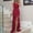 *Red, variant on ClodeEU Women's One Shoulder Sleeveless Evening Gown ,Ruffle Flared Hem Dress with Side Slit Black,Womens Plus XL