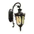 thumbnail image 4 of Lámpara de pared para exteriores, farol de pared exterior de 16,93 pulgadas de alto, aplique de pared de estilo europeo clásico, luz de porche para , Negro, 4 of 8