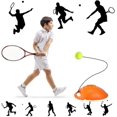thumbnail image 4 of 4 Packs Tennis Training Ball With String Tennis Trainer Balls Self Practice Trainer Tool Tennis Ball Training Equipment For Tennis Trainer Practice Ex, 4 of 5