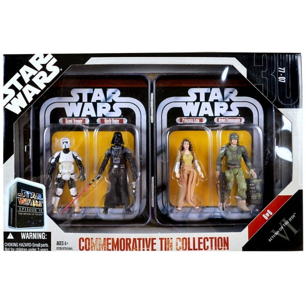 Star Wars The Legacy Collection - Set 3 Di 3: L'Impero Colpisce Ancora - Latta Commemorativa Con Figure Di Chewbacca, Yoda, Darth Vader E IG-88. Edizione Esclusiva Per Collezionisti.