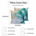 thumbnail image 3 of Waterproof Throw Pillow Covers Set of 2, 16x16 Inch Turquoise Marble Decorative Pillowcases Outdoor Pillow Slip Cushion Covers Set for Couch Tent Modern Marble Geometric Textured, 3 of 7
