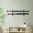 thumbnail image 4 of Colaxi Baseball Display Holder Baseball Horizontal Rack Wall Mounted, Decorative, Wooden Compact Baseball Display Hanger 2 Tier, 4 of 8