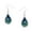 Earring, variant on Tear Drop Abalone Shell Pendant Necklace or Earring Rhodium Plated 17 Inch Snake Chain E0133