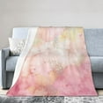 thumbnail image 1 of Pink Sweet Spring Throw Blanket, Anti-Pilling Ultra-Soft Micro Fleece Cover Blanket for Bed Sofa, for All Seasons, 80"x60", 1 of 9