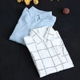 thumbnail image 5 of Chaqueta de manga larga y corte holgado con estampado de cuadros y letras para mujer, primavera 2025, de gasa, largo medio, tipo cárdigan fino, tallas S-XXL, 5 of 5