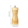 thumbnail image 3 of Agiferg 5-8-10inch Primary Color O a k Grinder, Manual Pepper Mill with Ceramic Grinder, 3 of 6