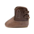 thumbnail image 4 of Baby Boys Girls Western Cowboy Ankle Boots, Soft Sole Side Hook Loop First Walker Boots for Infant Toddler Dress Shoes, 4 of 6
