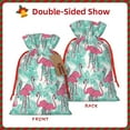 thumbnail image 2 of KLL Flamingo for Christmas Gift Bag,Holiday Bags for Gifts Christmas Bags & Drawstring Gift Pouch Reusable Holiday Gift Bags & Party Favor Bags (1 PCS)-Small, 2 of 9
