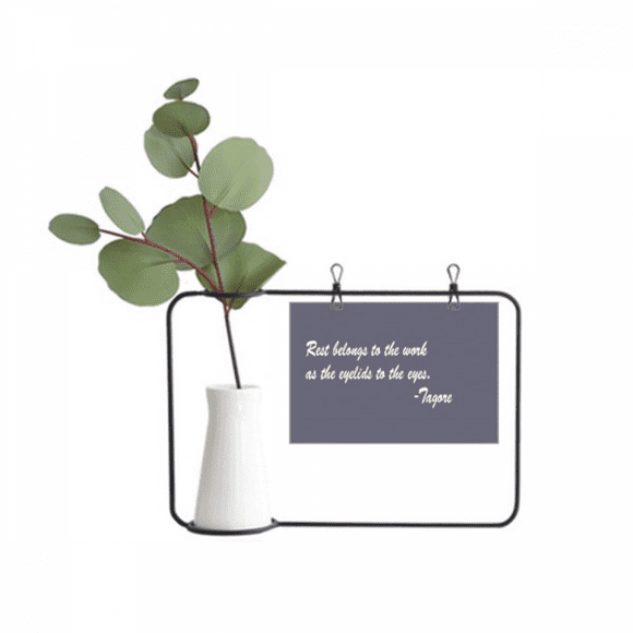 Qoutes Famous People Healing Rest Work Eyelid Eyes Metal Picture Frame Cerac Vase Decor