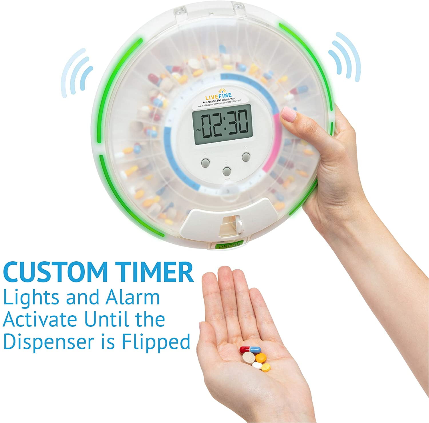 Livefine Automatic Electronic Medication Pill Organizer