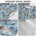 thumbnail image 2 of FORMRS Boys Swim Trunks Quick Dry Mesh Lining Beach Boardshorts, Sizes XS-XL, Blue Hockey Pattern, 2 of 7