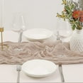 thumbnail image 2 of Yoyauz Cheesecloth Table Runner Boho Gauze Cheese Cloth Table Runner Rustic Sheer Runner for Wedding Bridal Baby Shower Birthday Party Cake Table Decoration, 9.8FT Long, 2 of 7