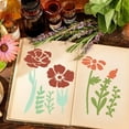 thumbnail image 6 of Gmogad DIY Flower Stencils Large Reusable Garden Fence Decor Floral Patterns for Painting Wood Walls Canvas Scrapbooking Craft Projects, 6 of 6