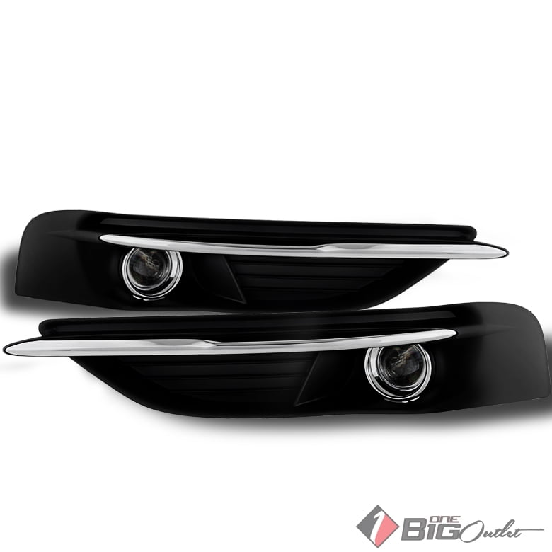 New Pair Right Left fog light cover grilles for 2011 2012 2013 2014 Chrysler 200