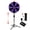 Black & Purple, variant on WinSpin 24" Display Prize Wheel Purple & White DIY Floor Stand 12 Slot Modular Custom Spinning Wheel Pop Up Trade Show