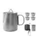 thumbnail image 5 of Taza de acero inoxidable para acampar, taza de café con tapa y 4 tazas de té, utensilios de cocina para barbacoa, de agua, kit de camping, picnic,, 5 of 8