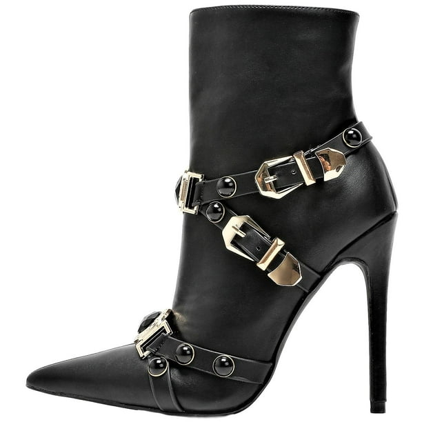 pointed toe stiletto booties