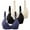 BK1, variant on Bras for Women,Front Buckle Lace Edge Seamless Movement Yoga Sleep Bra for Comfort and Support 3PCS,Sports Bras for Women,Blue,42
