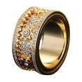 thumbnail image 1 of Anillo giratorio de engranajes Anillo de engranajes para hombres y mujeres Anillo de transferencia Anillo de pareja Descompresión, 1 of 5