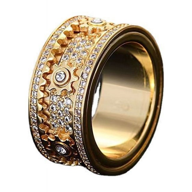 Anillo giratorio de engranajes Anillo de engranajes para hombres y mujeres Anillo de transferencia Anillo de pareja Descompresión
