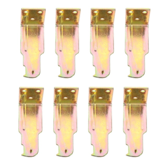 FESTFENDS 8Pcs Wall Fire Extinguisher Rack Plated Silver Durable Material Polished Surface Holder