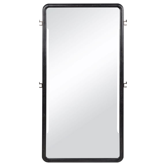 Leandro 76-inch Full Length Floor Mirror Burnished Black
