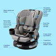 thumbnail image 7 of Graco EasyTurn 360 2-in-1 Convertible Car Seat, Solae, 7 of 7