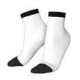 thumbnail image 2 of Bingfone White Design Patterned Men'S Women'S Casual Cotton Socks, 2 of 9