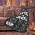 thumbnail image 6 of Softness Is Power Quote, Empowering Graphic Style for Self Care Fans, Gentle Strength Message and Appreciation Gift, Cozy Flannel Blanket for Bedroom and Reading Nook, Peaceful Home Decor, 6 of 9