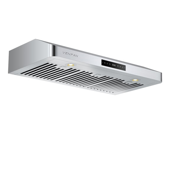 VENFAN 36 Inch Under Cabinet Range Hood, 1200 CFM Ultra Powerful Suction Kitchen Vent Hood with Gesture Sensing & 4-Speed Touch Control, Dishwasher Safe Filters, Auto Delay Off, Stainless Steel