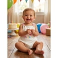 thumbnail image 6 of BemeyourBBs Half Way to One Clothes Baby Boy Girl 1/2 Half Birthday Outfit 1st Birthday Clothes Summer Romper 1/2 Embroidery Sleeveless Bodysuit Jumpsuit Playsuit, 6 of 9