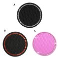 thumbnail image 4 of Kenally Posavasos para coche, almohadilla para taza de agua, soporte antideslizante para botella, alfombrilla de Gel de sílice para Automoción decorativa y accesorios rosa roja diamante blanco, 4 of 6