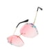 thumbnail image 2 of Gafas de Sol Clásicas Sonducket para Mujer Transparentes con Adorno de Diamantes de Imitación Lentes Rosa, 2 of 6