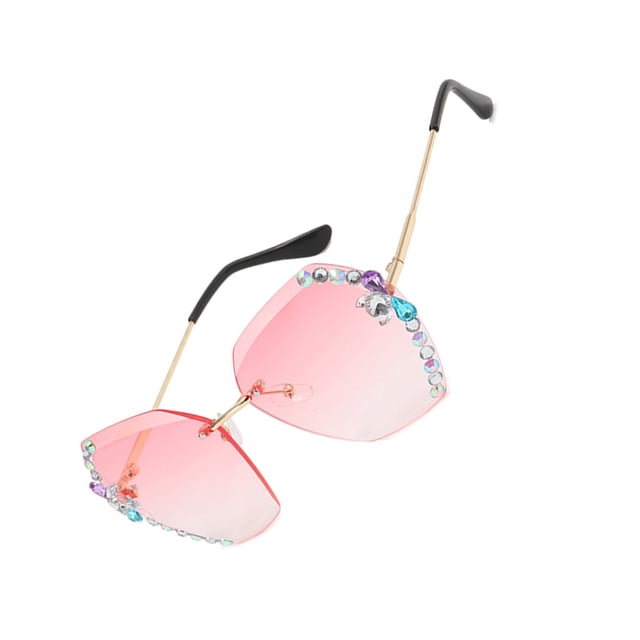 Sonducket Elegantes gafas de sol con diamantes de imitación para mujer - Gafas de sol de alta definición aplicables para todas las formas de la Type1 NO1